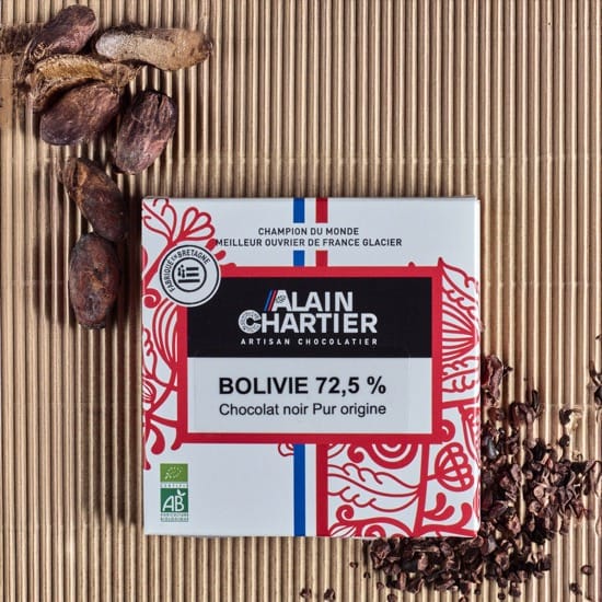 Tablette Noir 72% Bolivie Bean to Bar Bio