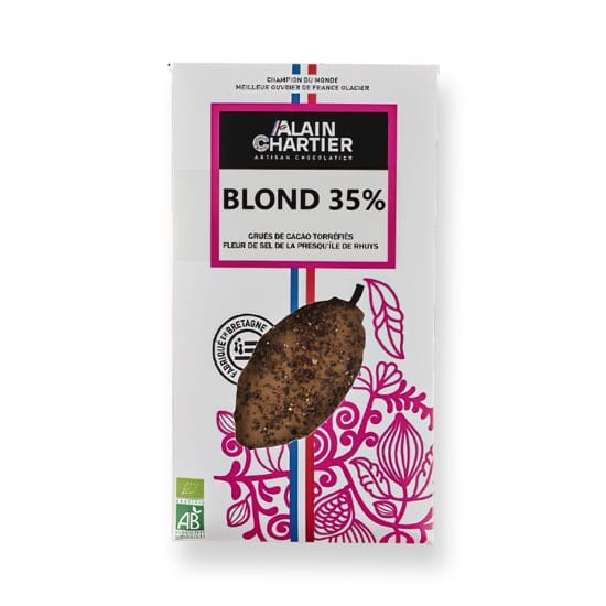 Tablette Blond Fleur de Sel 35% Bio