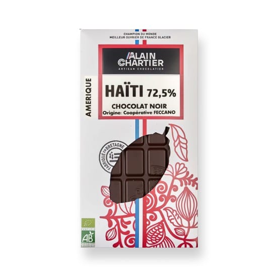 Tablette Noir 72% Haïti Bean to Bar Bio