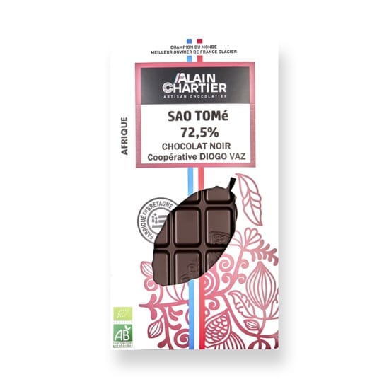 Tablette Noir 72% Sao Tomé Bean to Bar Bio