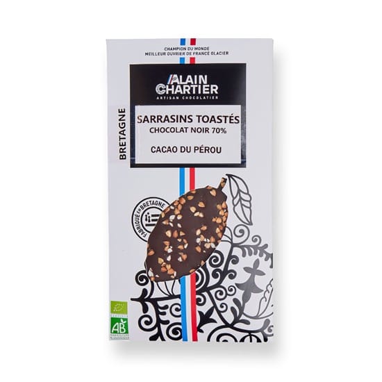 Tablette Noir Sarrasin 70% Bean to Bar Bio