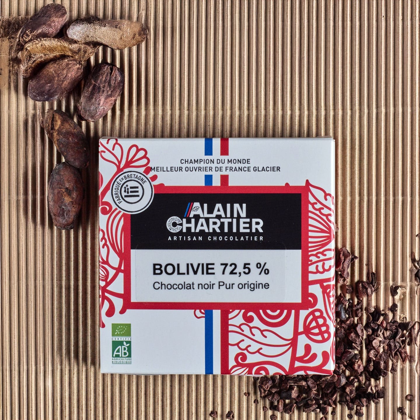 Tablette Chocolat Noir 72% Bolivie Bean to Bar Bio 40g