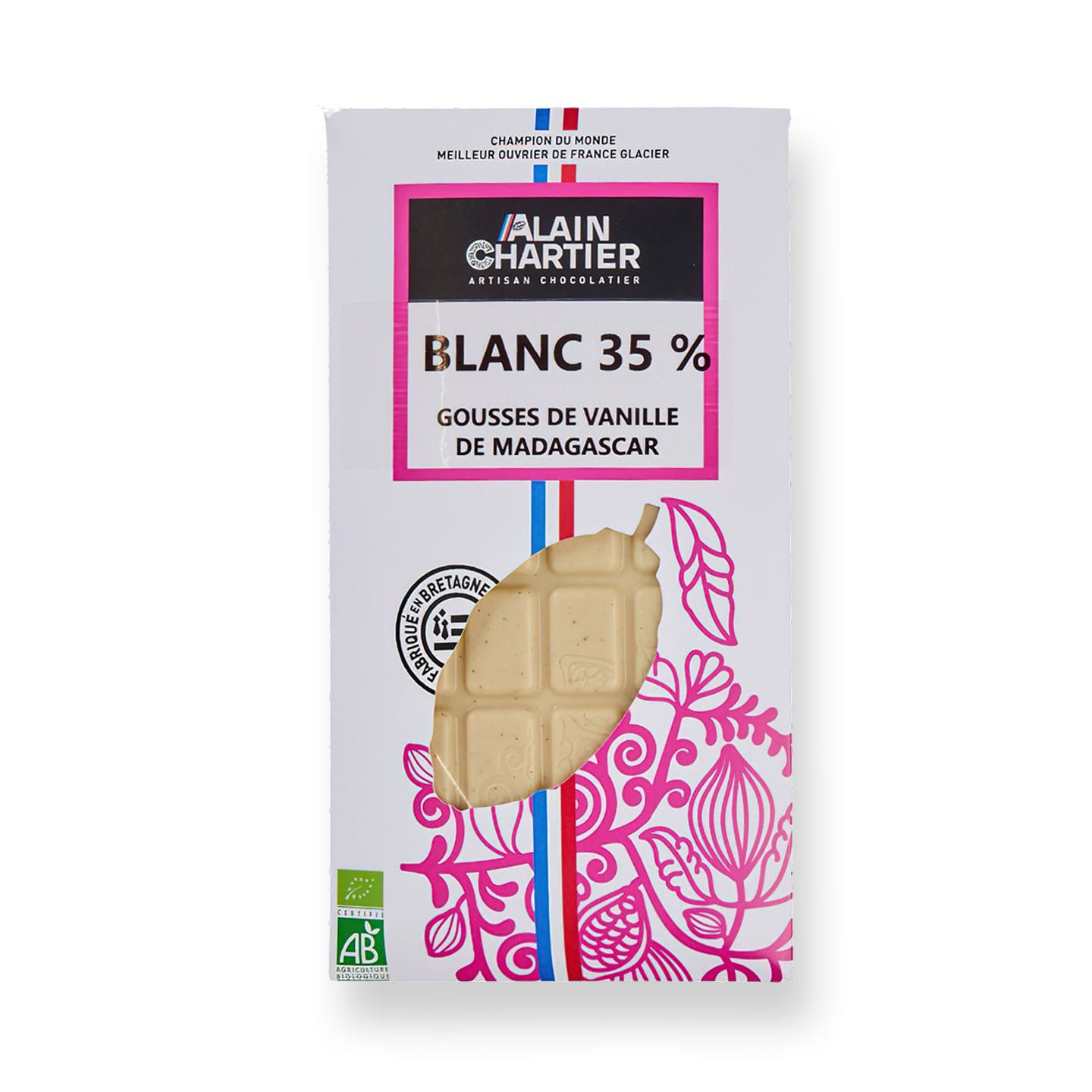 Tablette Chocolat Blanc 35% Bio 80g