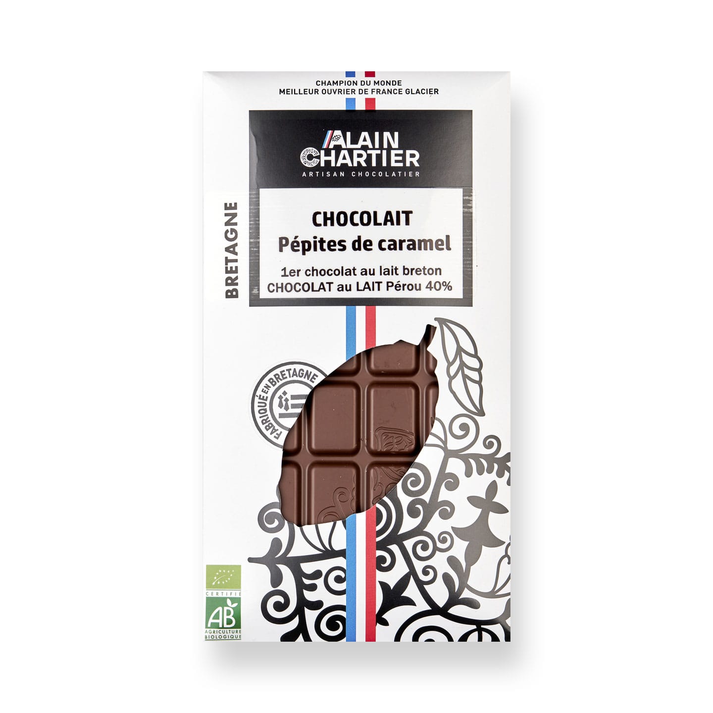 Tablette Chocolat Lait Caramel Bean to Bar Bio 80g