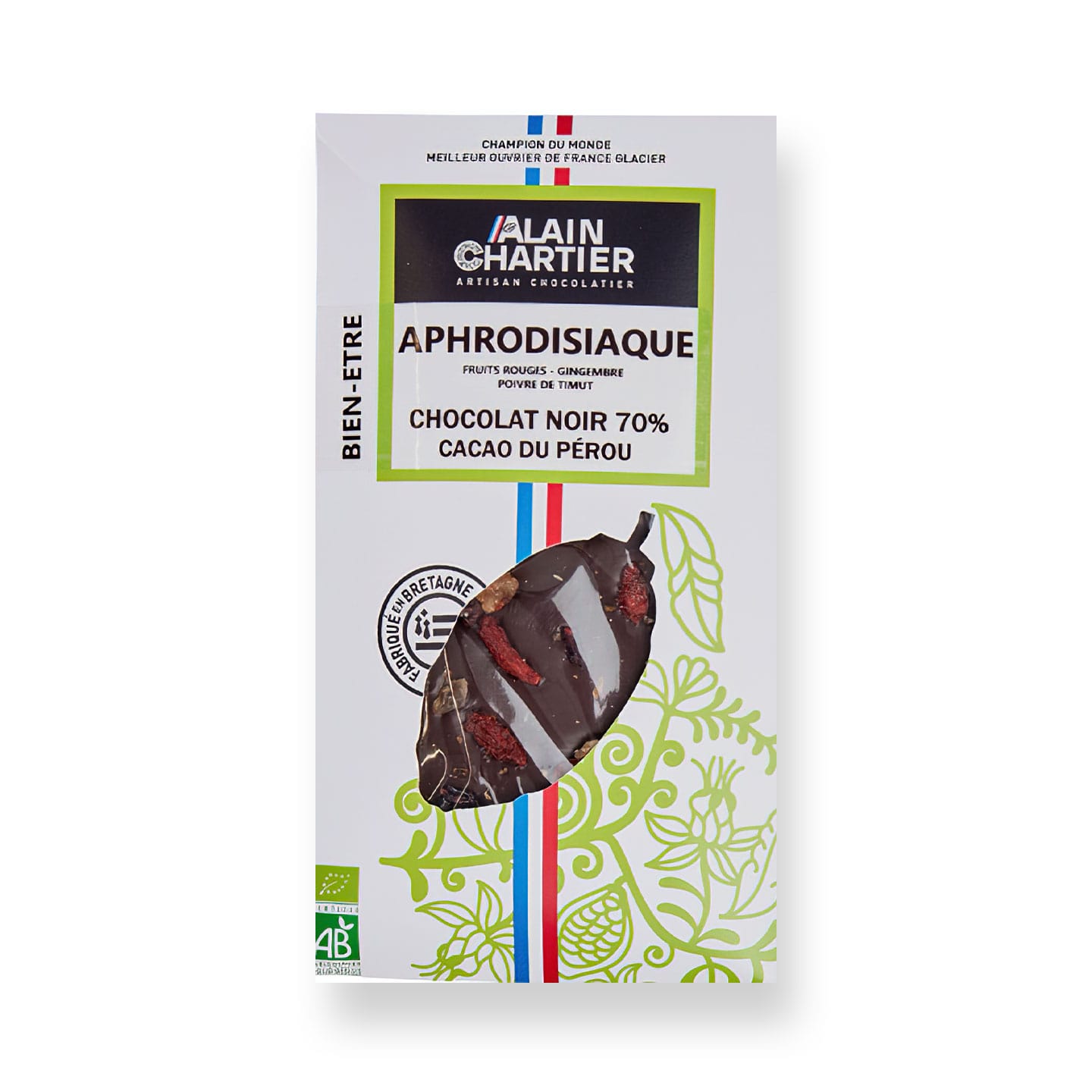 Tablette Chocolat Noir 70% Bean to Bar Bio Aphrodisiaque 90g