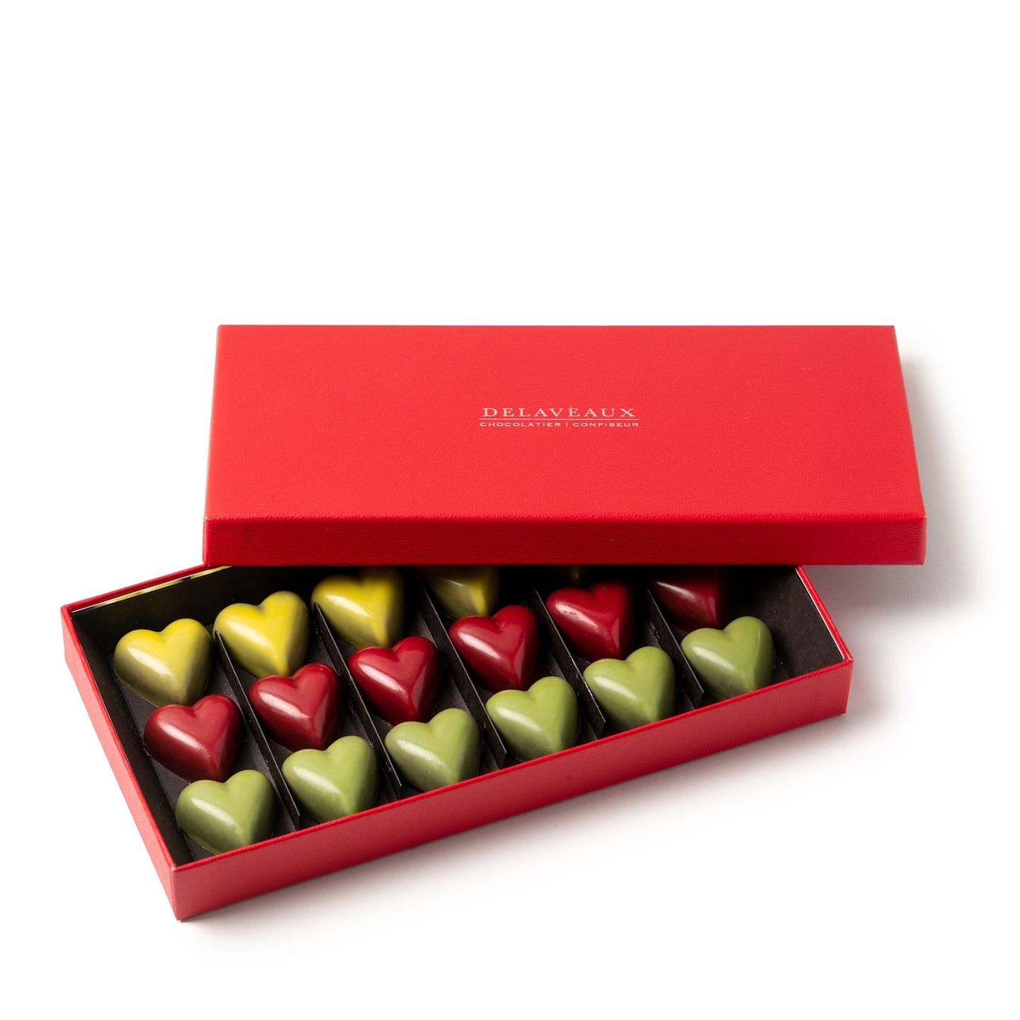 Coeurs Chocolats Saint Valentin 2024 140g - 18 pièces
