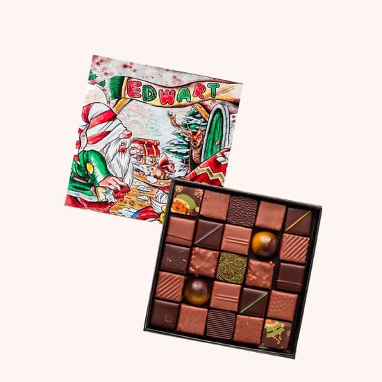 Edwart • Sapin Chocolat Noir et Amandes Pistaches Chocolat Noël 220g