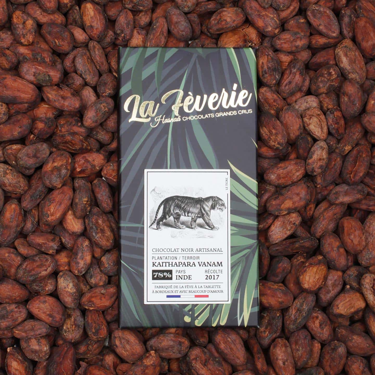 Hasna       Tablette Chocolat Noir 78  Grand Cru origine Inde 56g Bean Bar