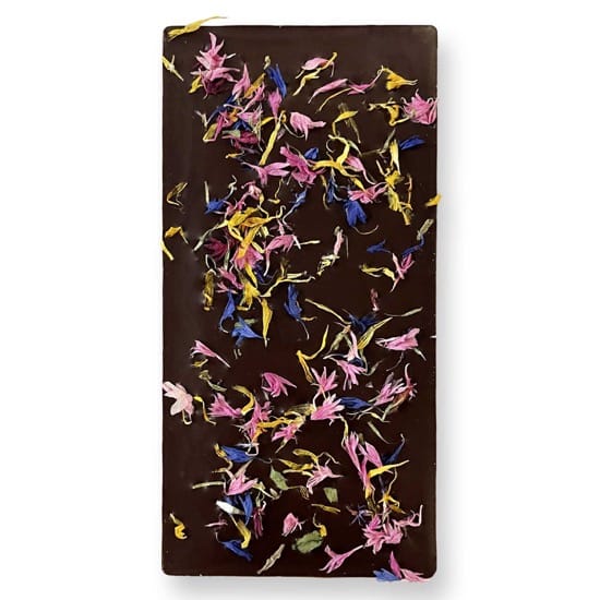 Tablette Noir Fleurs 66% Saint-Valentin