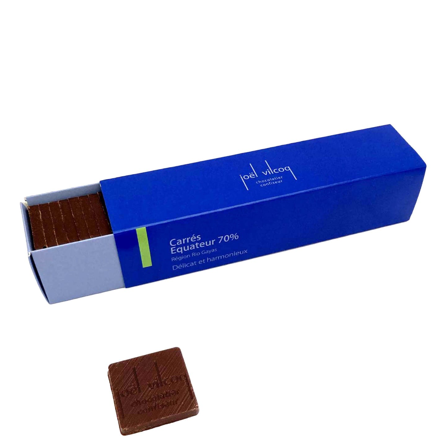 Carrés Chocolat Noir Grand Cru 70% Equateur 190g