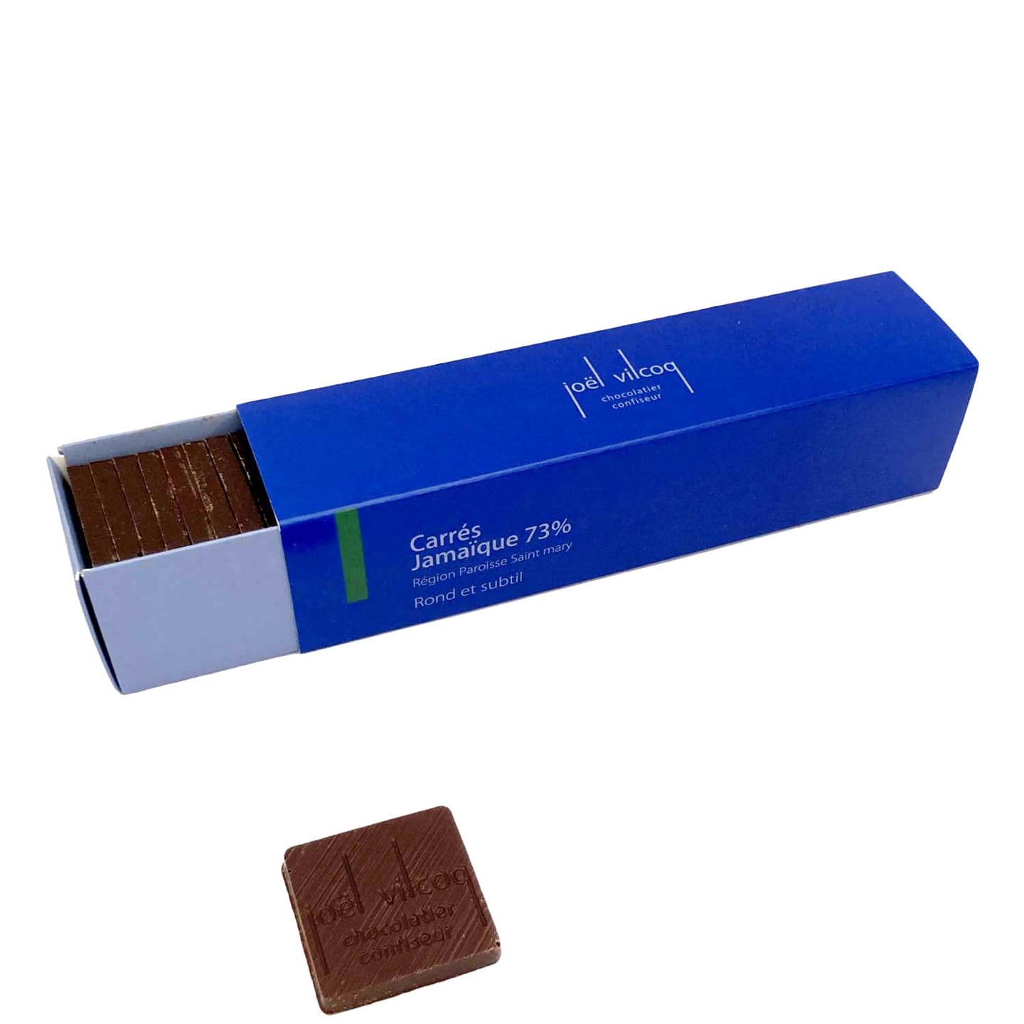 Carrés Chocolat Noir Grand Cru 73% Jamaïque 190g