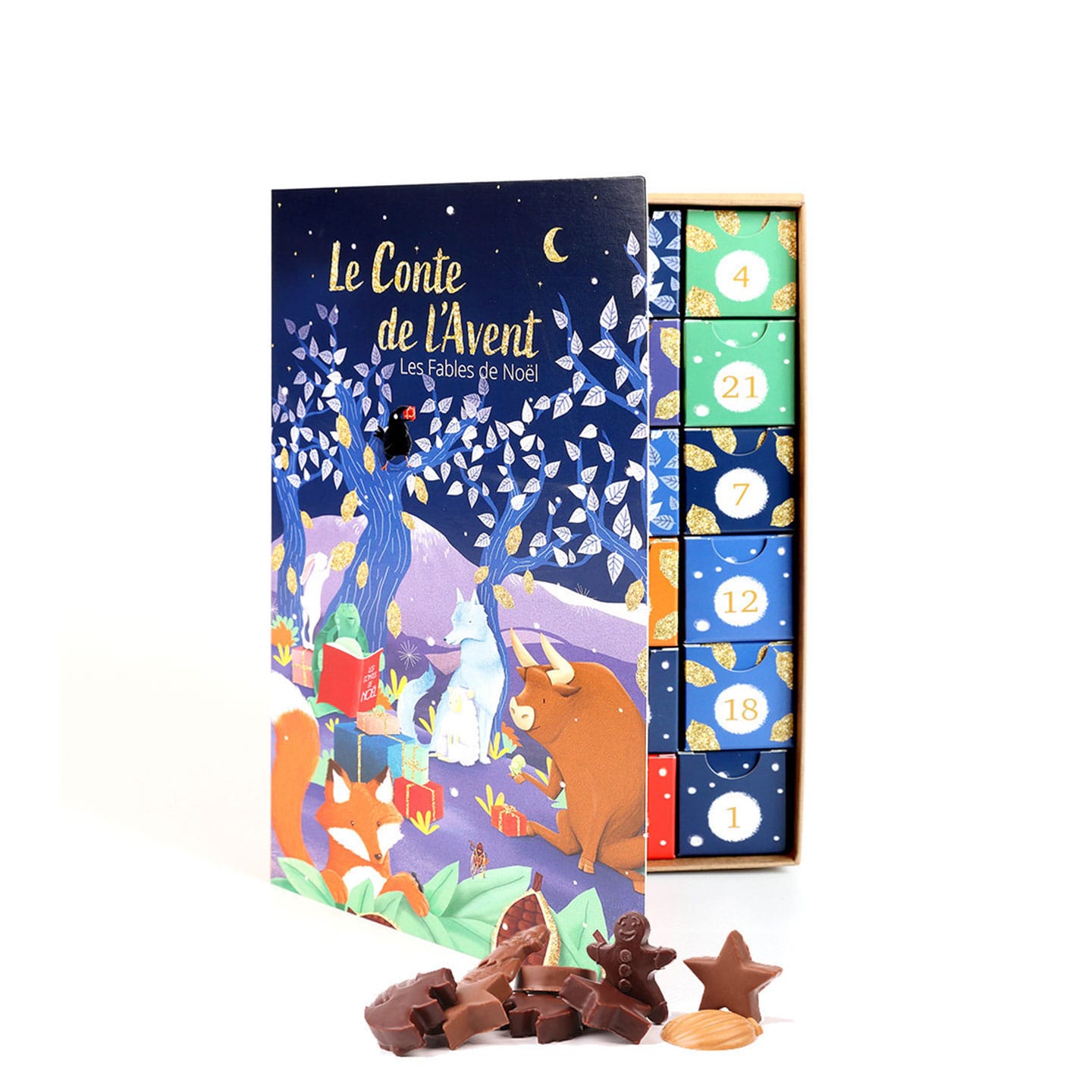 Calendrier de Avent 180g 24 pièces Fables de Noël