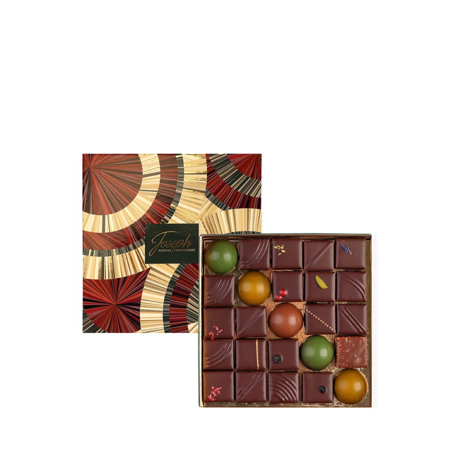 Assortiment Chocolats Noir et Lait Noël 200g - 25 pièces